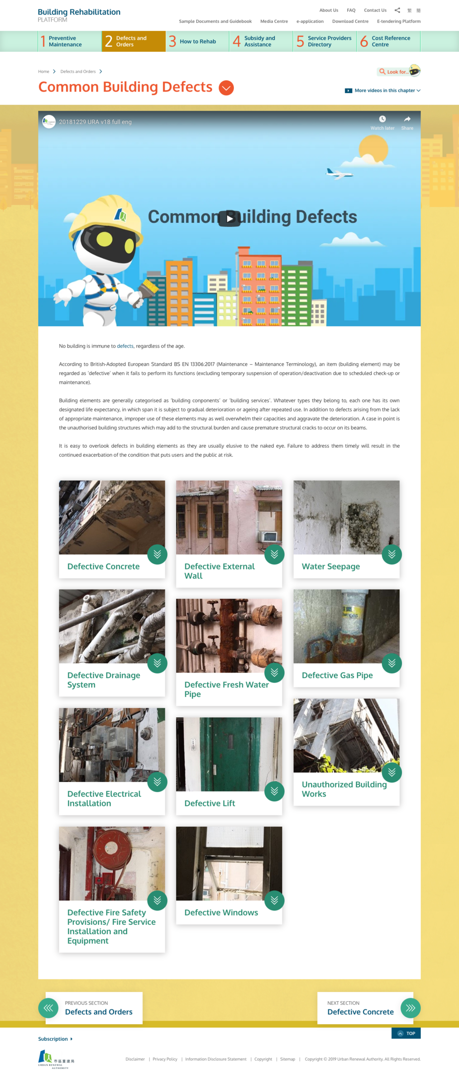 Building Rehabilitation Platform Desktop Common Building Page