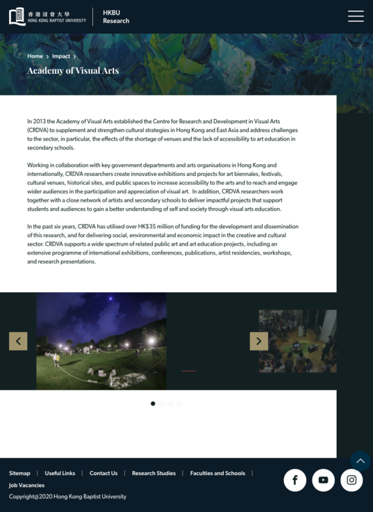 HKBU Research Tablet Academic of Visual Arts