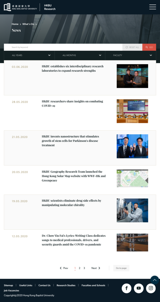 HKBU Research Tablet News Listing