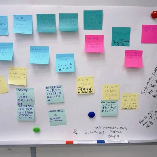 workshop memo on the whiteboard