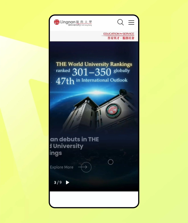 responsive view scrolling