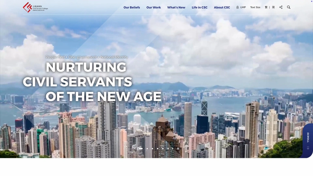 homepage desktop design