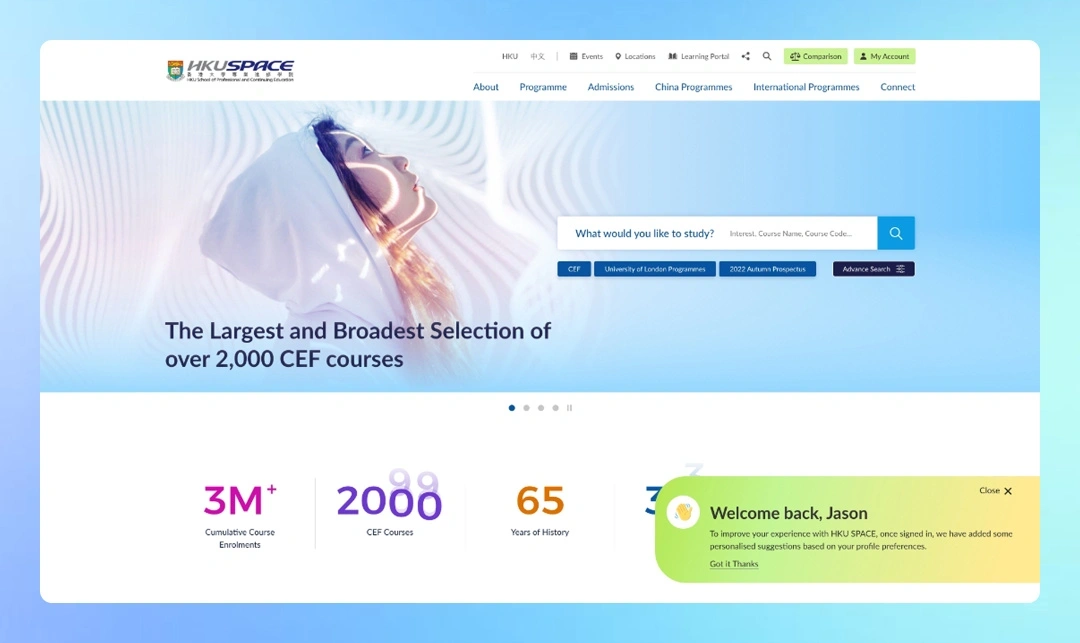 homepage site search 