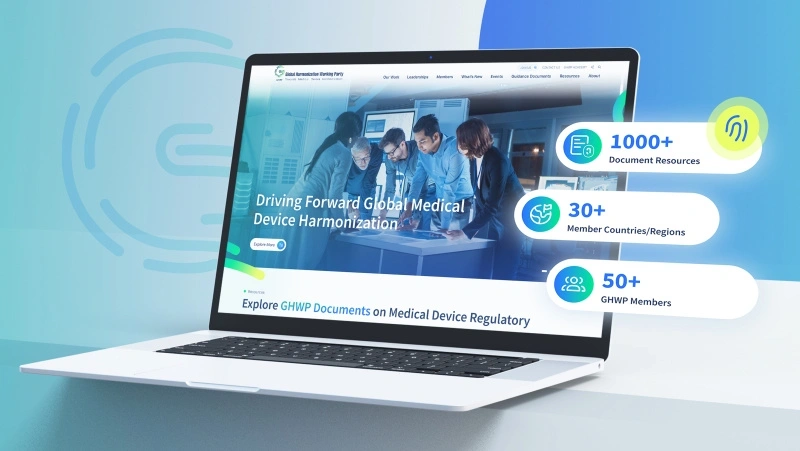 showcasing homepage in desktop view