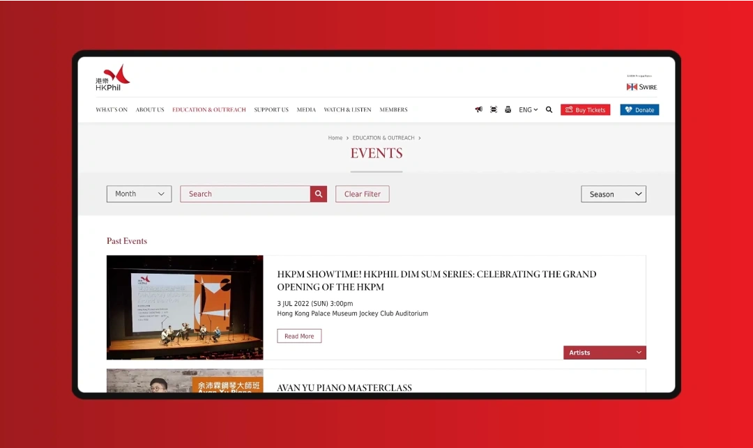 Flexible Event Listing & Detail Architecture