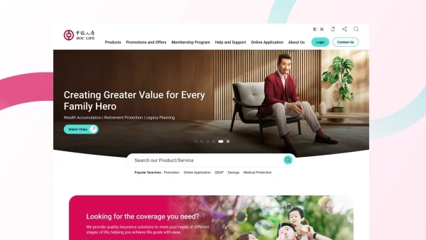 BOC Life Website Revamp
